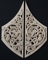 Custom Wood Carving ornament for Pipe organ Christ Church Baltimore Maryland