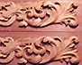 wood carving ornament for a JFK reproduction oval office desk