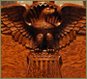 Holy Cross College wood carved plaque